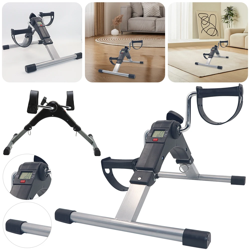 Stepper Exercise Machine Folding Stepper Pedal Exercise Bike LCD Display Home Adjustable Resistance Fitness Equipment