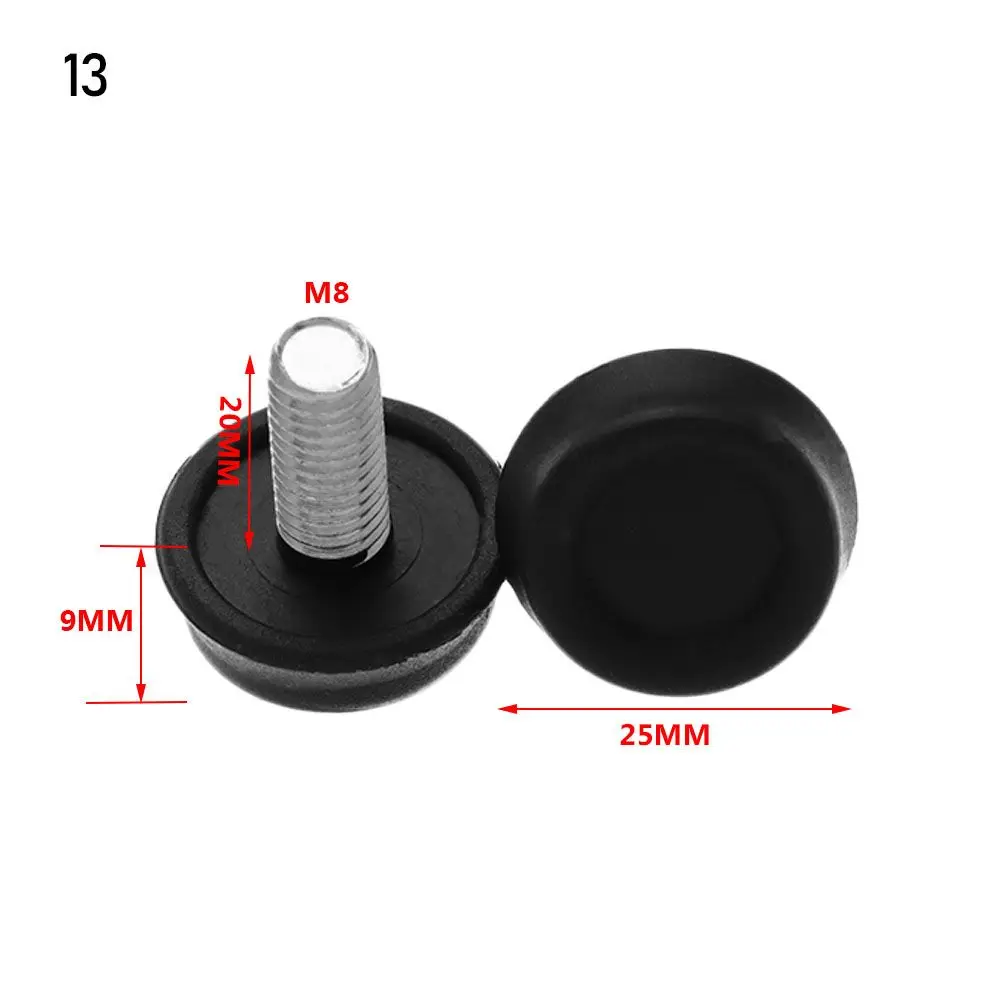 10-Pack Adjustable Anti-Skid Furniture Leveling Feet