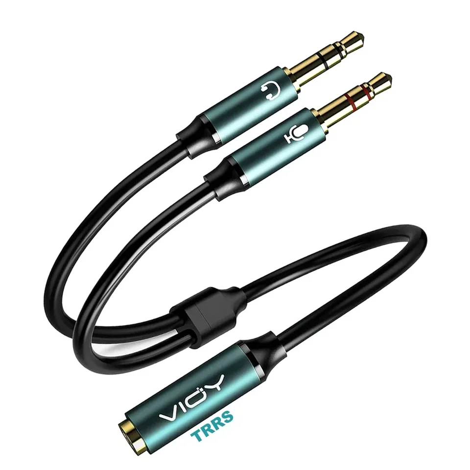 zdyCGTime Cavo splitter per cuffie audio da 3,5 mm,1 auricolare da 3,5