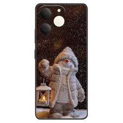 Christmas Edition Soft Silicone TPU Back Cover - Festive Phone Case Bumper for Realme Note 70 4G (03)