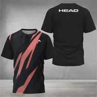 T-shirt d'été respirant pour hommes, maillot de Badminton en plein air, Tennis de Table, col rond, manches courtes, haut ample, nouveaux vêtements d'alpinisme 2