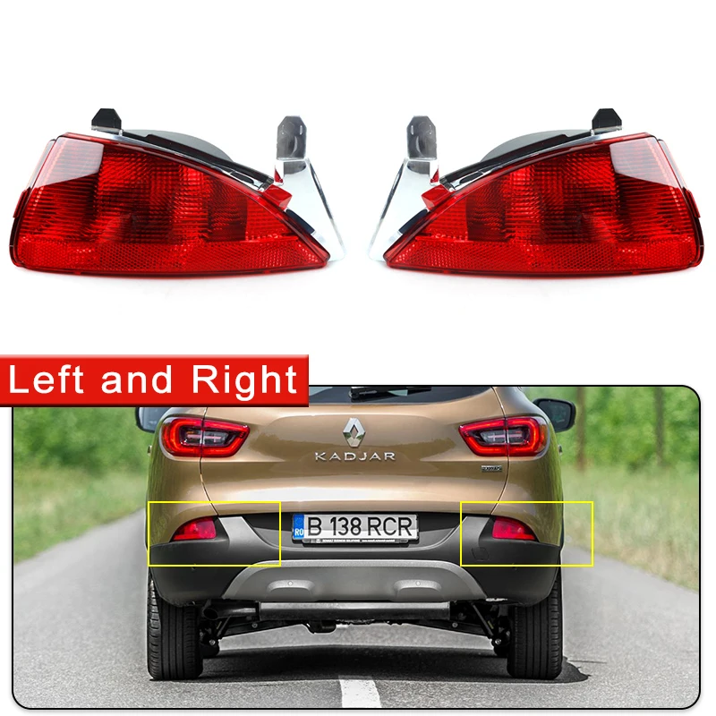 Feu Arrière Droit Pour Renault Kadjar 2015-2018 - Feu Stop Et Antibrouillard, Amélioration Visibilité Et Sécurité - 11