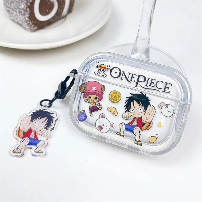 One Piece Luffy Transparent Soft TPU Earphone Case for Airpods Pro