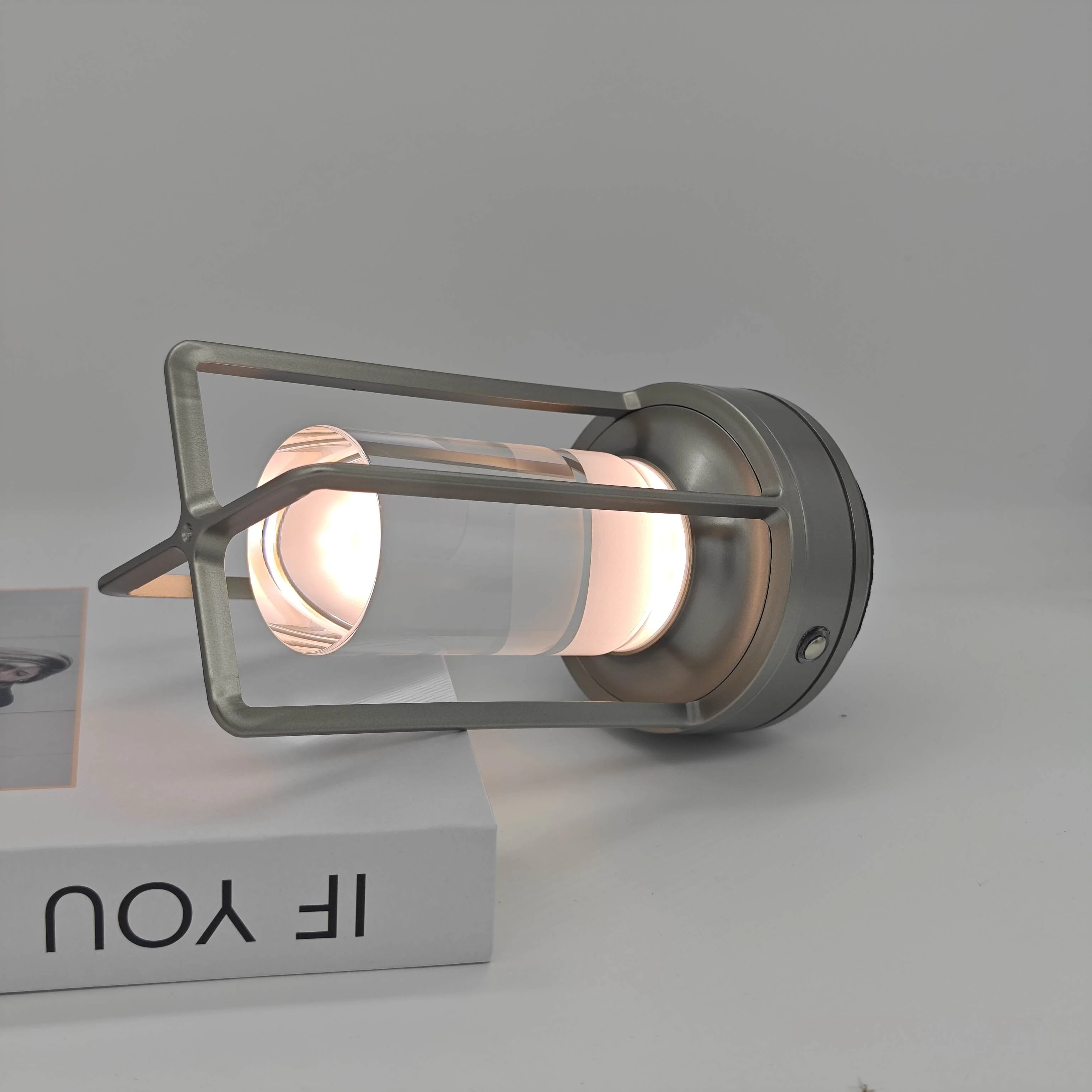 LED crystal table lamp Plastic Rechargeable touch night lamp Bedroom Bedside table lamp Restaurant decorative lamp 6