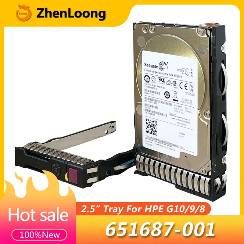 Caddy 651687001 do Disco Rígido para hp Bandeja de Hdd Dl388 Dl380 Dl360 G10 g9 g8 Gen10 Gen9 Sas Sata 651699-001 Novo