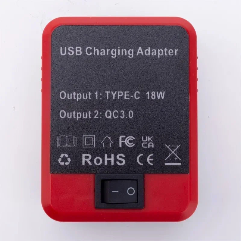 For Milwaukee 18V Li-ion Battery Adapter Uses USB And Type-C