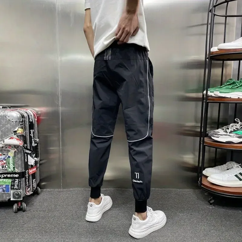 thumbnail image 1 of Pantalones cortos para hombre, cintura elástica con bolsillos, pantalones cortos cargo verdes para hombre, Y2k, ropa elegante y cómoda, nueva en Harajuku suelta, 1 of 5