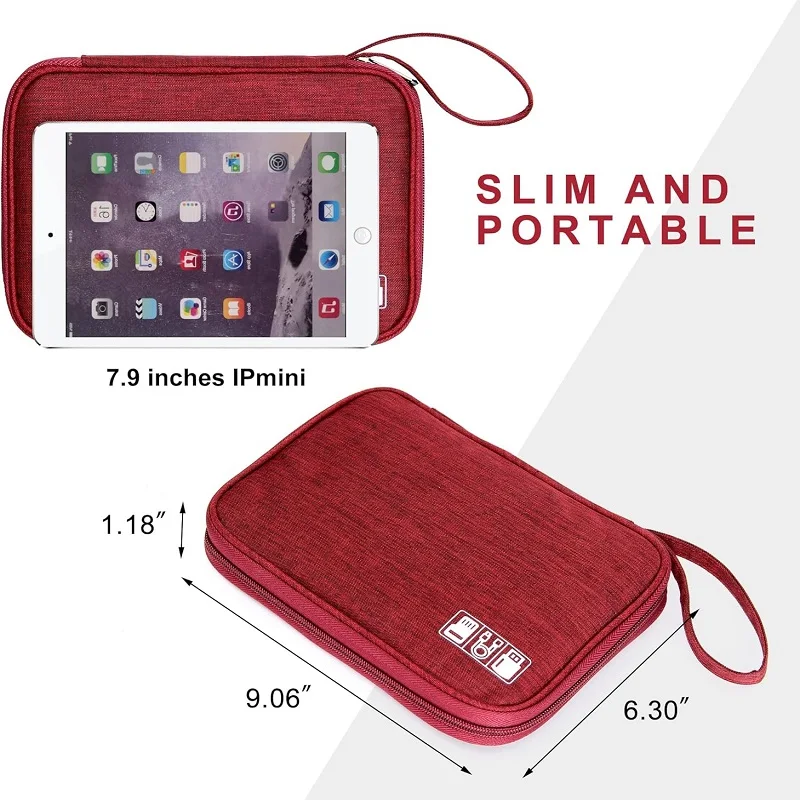Electronics Organizer Bag Travel Waterproof Carrying Pouch Bag Universal Cable Organizer Electronics Storage Bag Accessories