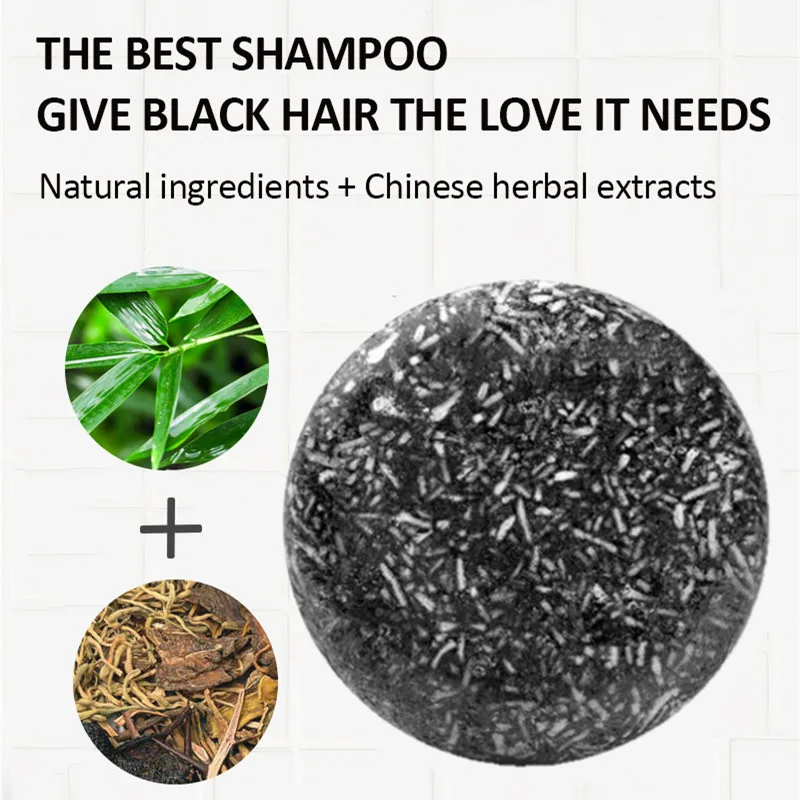 Description Picture 5 of itemSoap Hair Darkening Shampoo Bar Repair Gray White Hair Color Dye Face Hair Body Shampoo 60g Natural Organic Hair Conditioner