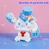 Sanrio Building Block Unicorn Hot Air Balloon Moon Cinnamoroll Model Kawaii Assembled Children's Toy Christmas Birthday Gift 6