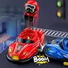 Children Bumper Car Toy Remote Control Bumper Car Toy Set for Parent-child Play Light Music Features 2 Players for Toddlers 3