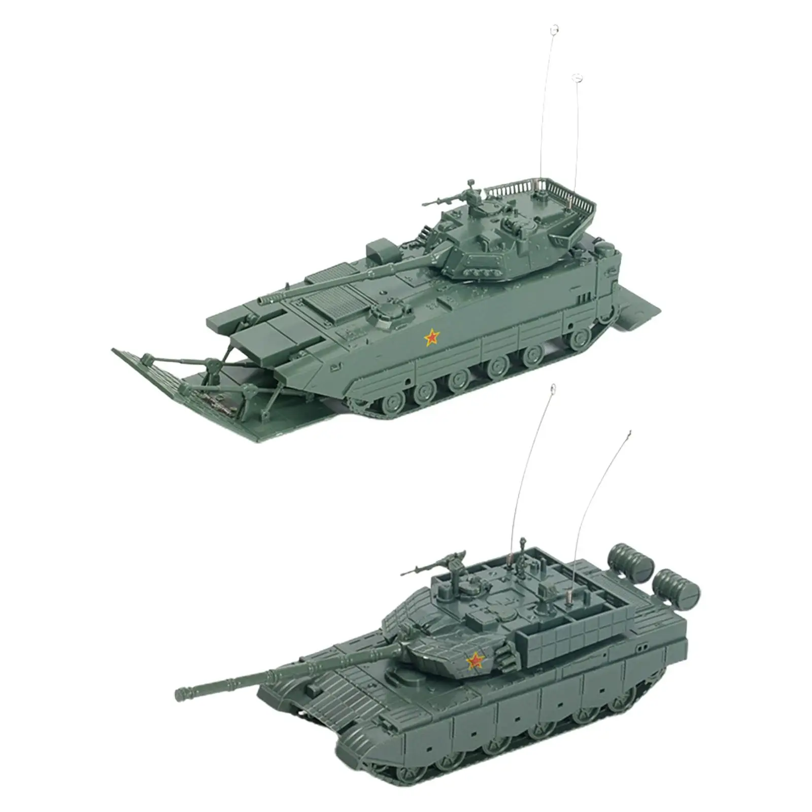 1/72 Puzzles Miniature Assembled Tank Model for Display Adults Collectibles