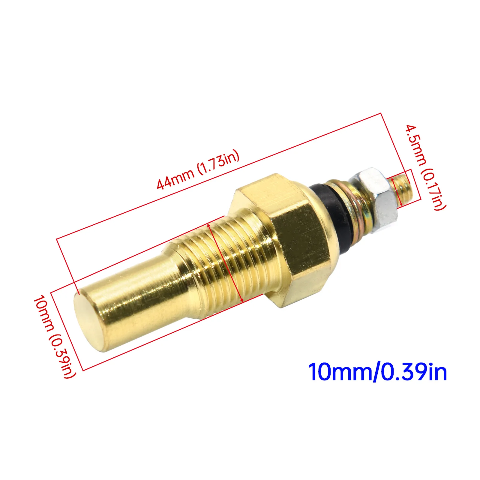 Medidor de temperatura da água digital, sensor de temperatura do carro, 1/8NPT, 40 ~ 150 graus Celsius para veículo a gasolina 12V, 52mm