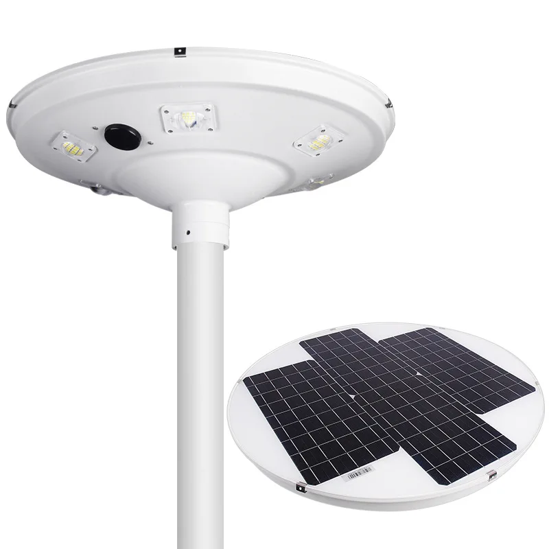 Led Solar Garden Light Integrato 30 W50W Square Ufo Solar Landscape Street Lamp Portalampada Da Giardino