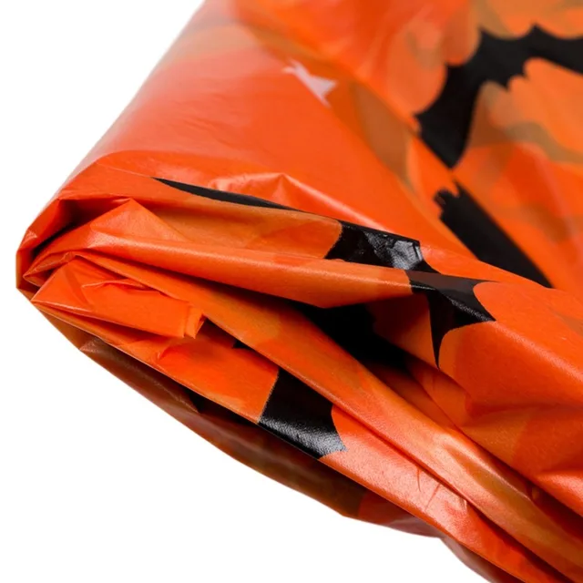 Nappe de Décoration d'Halloween, Citrouille, Toile d'Araignée, Chauve-Souris, Couverture de Table en Plastique, Fournitures de ixà Domicile 4