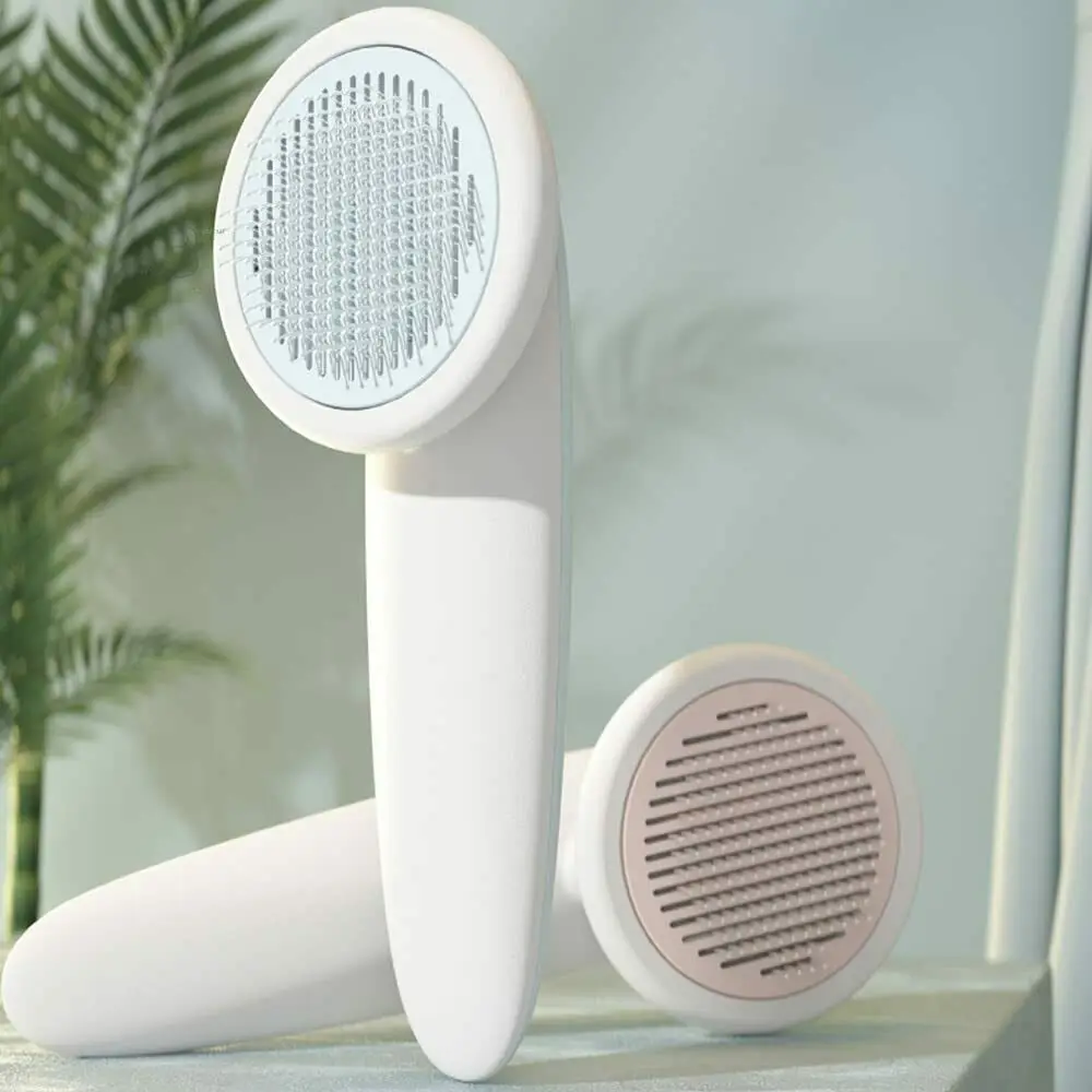 

Dog Cat Self Cleaning Slicker Brush for Short and Long Hair Shedding Grooming Brush to Remove Loose Hair for Pet Massage