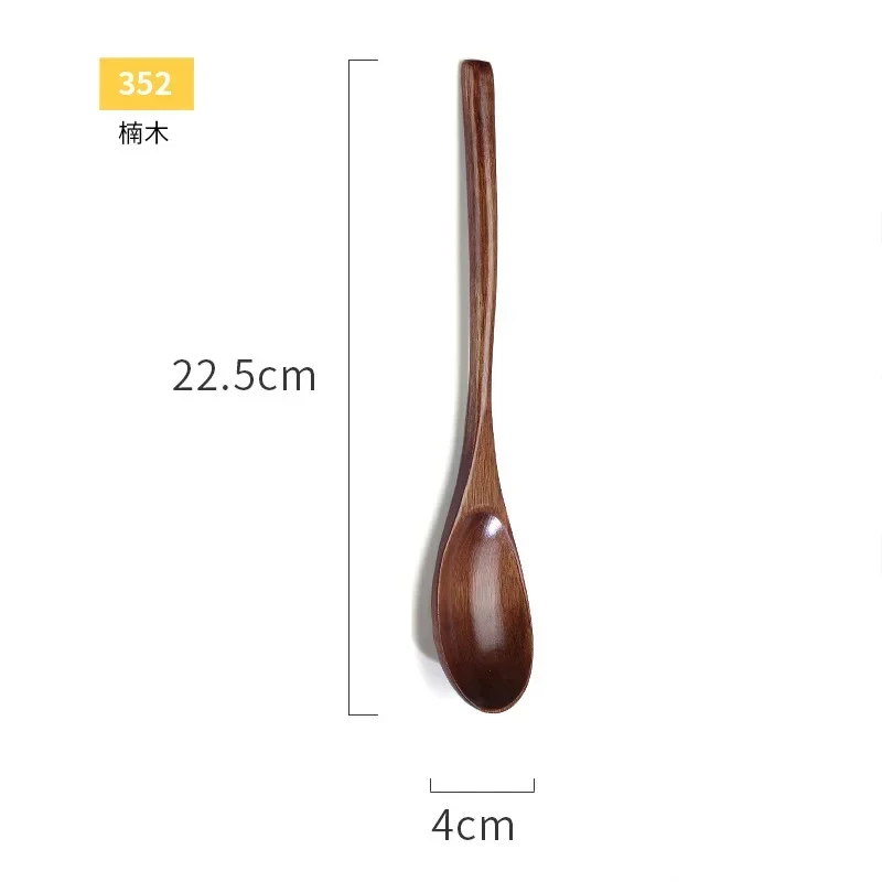 Spoon Chopsticks Fork Cutlery Cloth Bag Wooden Tableware Set Students Dinnerware Portable Travel Environment Kitchen Accessories