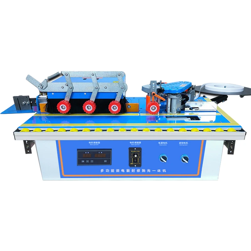 Wood Edge Banding Trimmer Machine Trimming End Cutting With Rotate Function For Straight Curve Cutting Woodworking Edge Bander