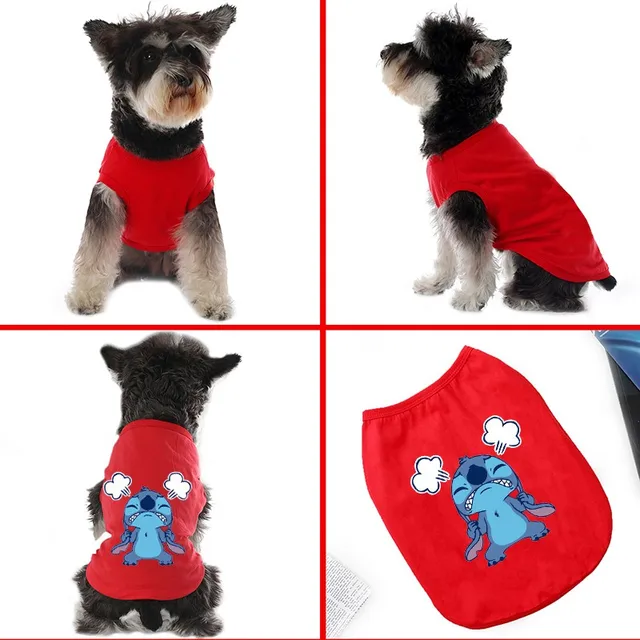 Disney Stitch Pet Dogs Vest Summer Cotton Dogs Clothes Thin French Bulldog Puppy For Small Medium Dog Clothing Chihuahua Costume 2 Disney Stitch Pet Dogs Vest Summer Cotton Dogs Clothes Thin French Bulldog Puppy For Small Medium Dog Clothing Chihuahua Costume 2
