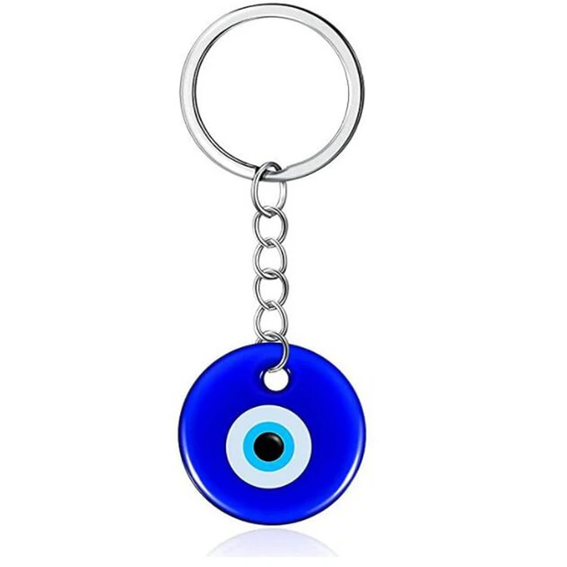 Portachiavi Vintage Blue Glass Demon Eye Per Chiavi Auto Turchia Evil Eyes Portachiavi Souvenir Coppia Borsa Accessori Per Gioielli Regalo