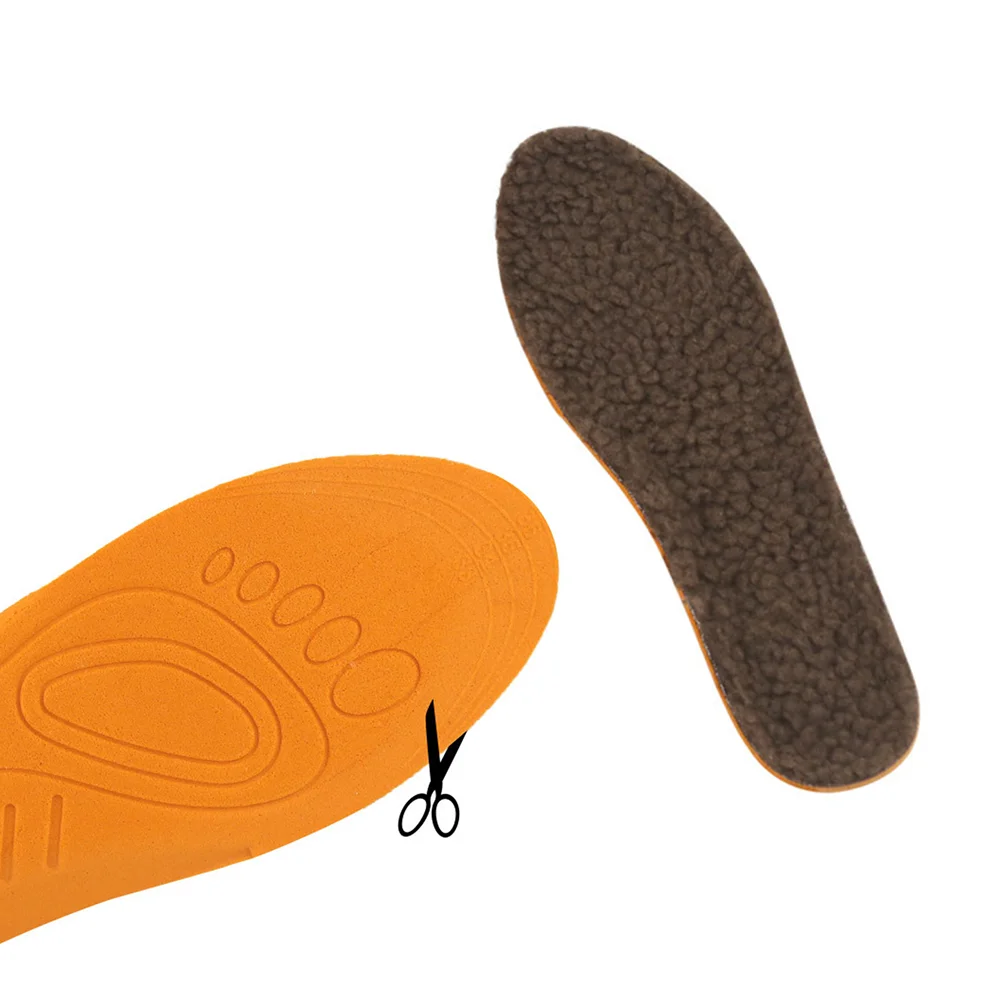 

Wool Shoe Inserts Cold Weather Pair Thick Warm Imitation Lambs Wool Insoles Shock-Absorbing Shoe Cushions Massaging Shoe Pads