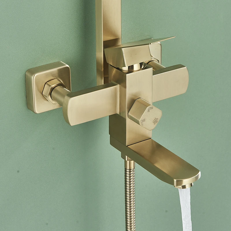 Bathroom 8" Rainfall Shower Faucet Bath Faucet Wall Mounted Swivel Bath Spout Shower Mixer Tap Set Mixer bathroom faucet,bathroom shower faucet set