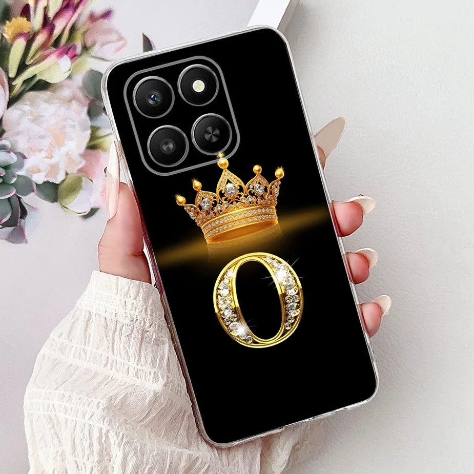 Enhanced Soft Silicone Phone Case with Crown Letters Design