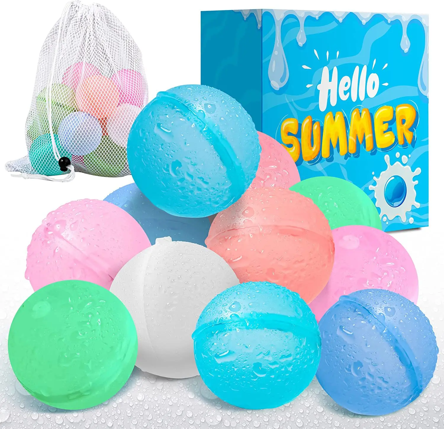 New Reusable Water Balloons Toys Quick Fill Self Sealing Water Bomb for Summer Games Children's Outdoor Activities Toy Gifts