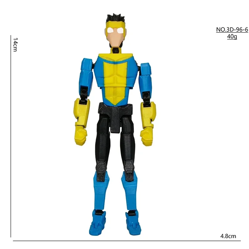 3D Printed Superheroes Anime Multi-Jointed Action Figures Ornaments Gifts