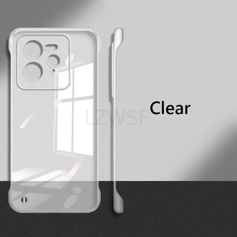 Frameless Slim Matte Hard Back Shockproof Case