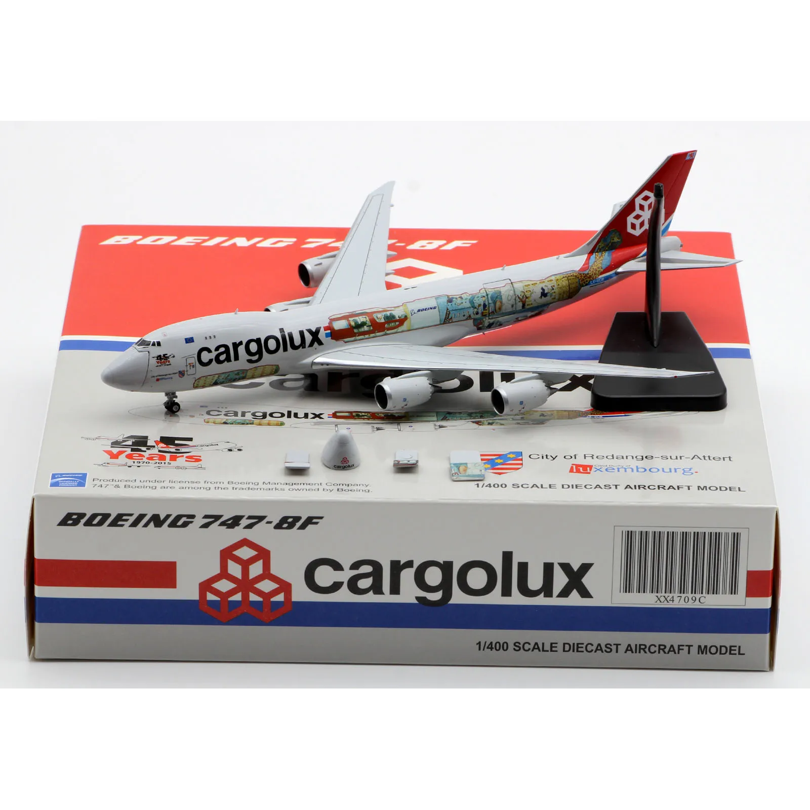jc-wings 747-8 カーゴルクス　1/400 JC Wings Interactive Series 1:400 Cargolux Boeing B747-8F