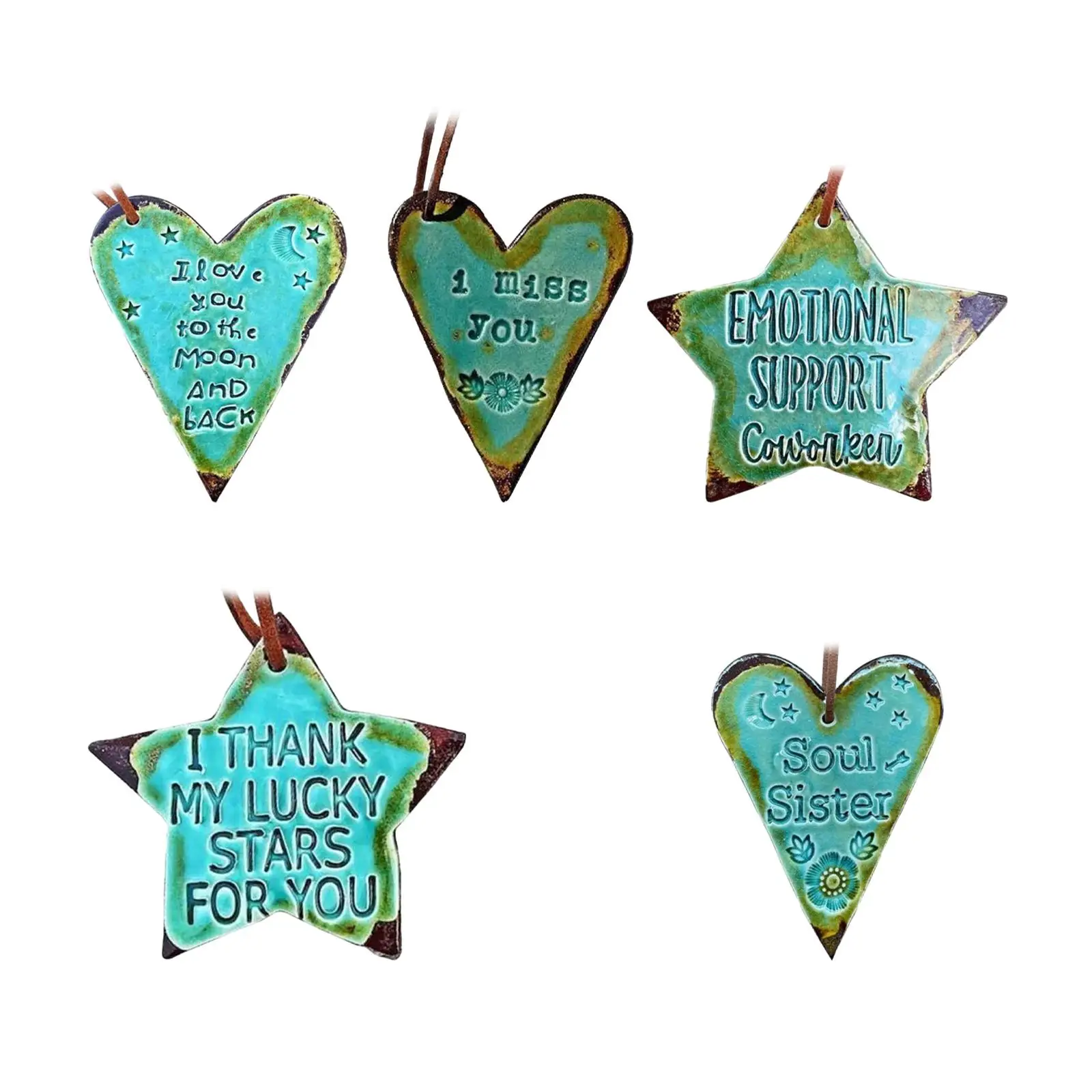

Acrylic Flat Pendant Housewarming Easy to Install Easter Decoration Christmas Pendant for Mantels Bags Entrance Farmhouse Window