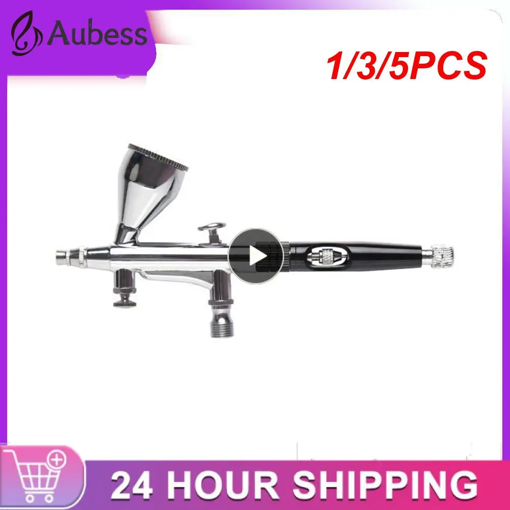 

1/3/5PCS Dual-Action Airbrush with 30psi Auto Stop Compressor Kit Air Brush Spray Gun for Makeup Nail Paint Tattoo Body Cake Car