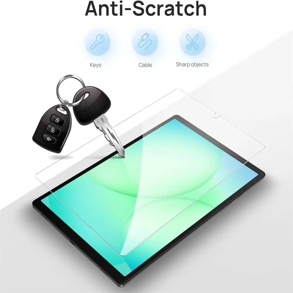 Premium 9H Tempered Glass Screen Protector - 2 Pack, Anti-Scratch Protective Film