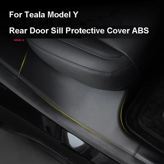 For Tesla Model Y Rear Door Sill Protective Pad Cover Guards