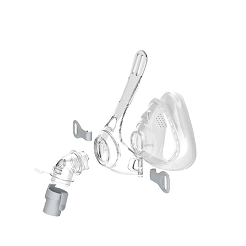 

Professional equipment CPAP machine silicone cpap mask with head strap