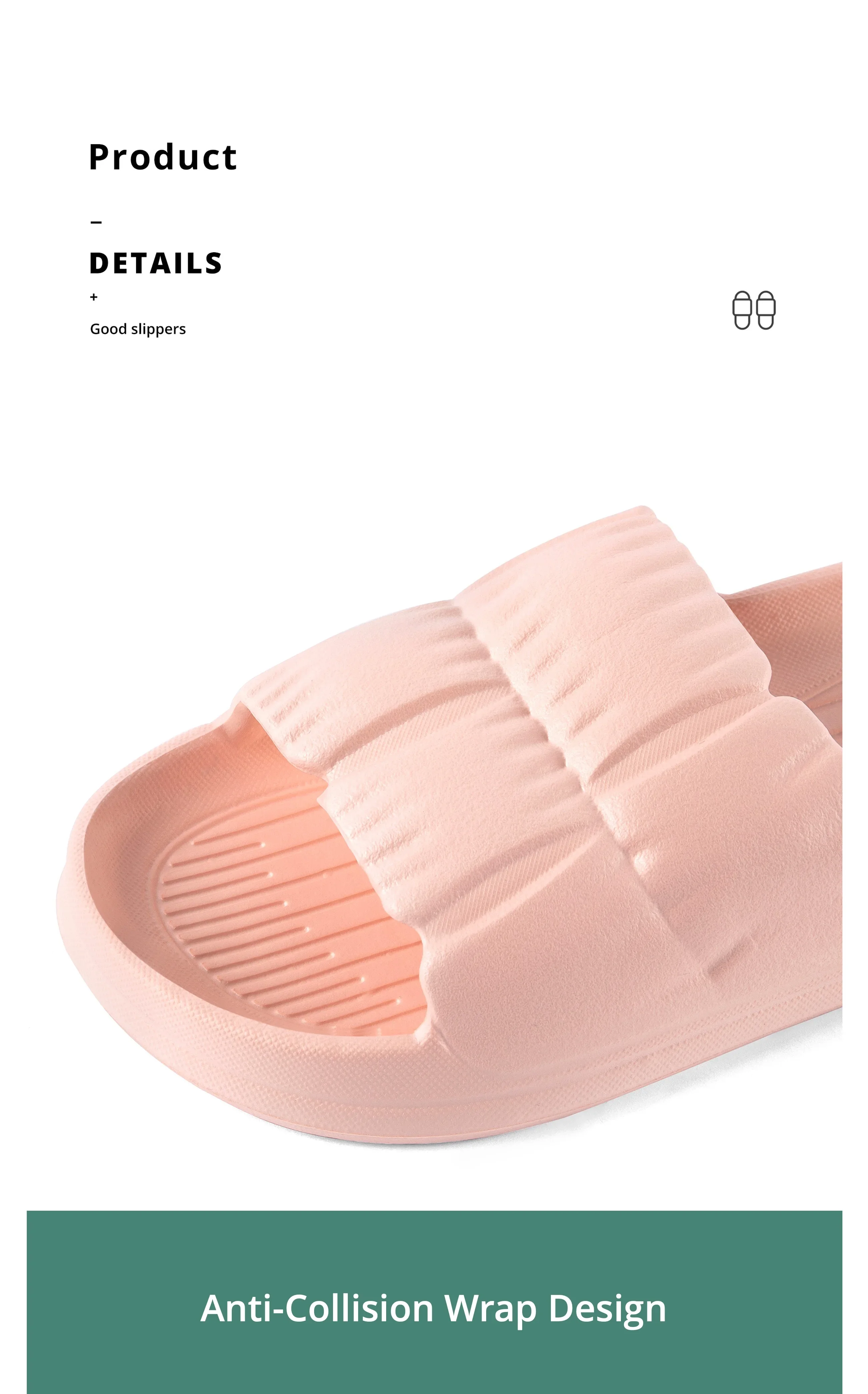 Weiche Hausschuhe für Damen, rutschfeste Badesandalen für Paare, Sommer-Strandsandalen für Herren, bequem zu tragen – Detail 4