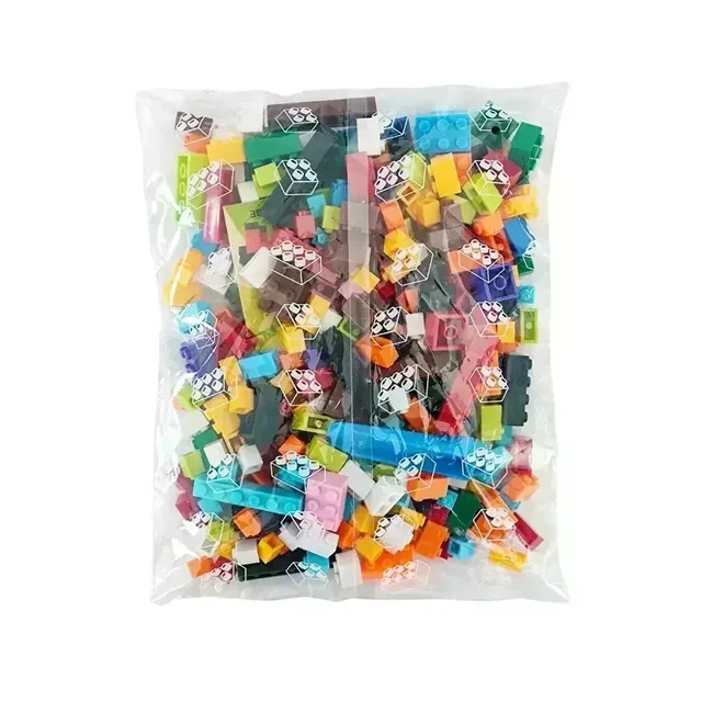 120/240PCS DIY Building Blocks Bulk Set City Classic Bricks Colorful Assembly Creative Toy Educational Interactive Toy for Kids 6