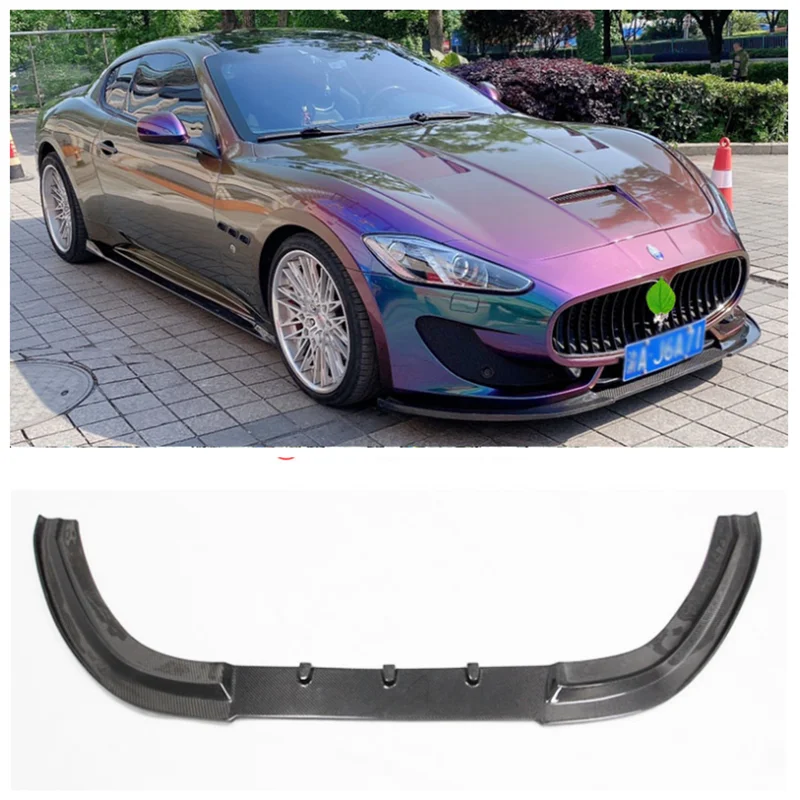 For Maserati Gran Turismo GTS 2007-2015 High Quality Carbon Fiber Car Bumper Front Lip Spoiler Diffuser Protective Cover