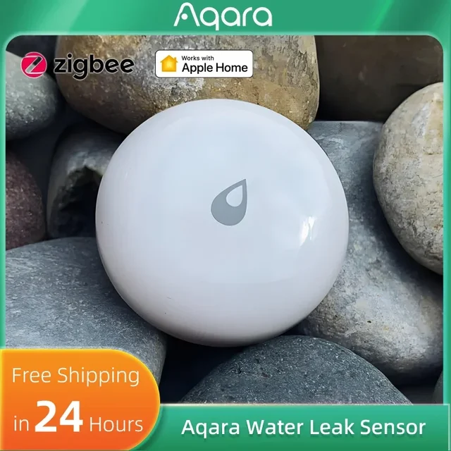 เซ็นเซอร์ตรวจจับน้ำรั่ว Aqara รุ่น SJCGQ11LM Zigbee เครื่องตรวจจับน้ำท่วม ระบบเตือนภัย ตรวจจับน้ำท่วม สำหรับ Mijia Apple Homekit APP 1