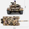 Henglong 3938 T-90 Metal Russian Main Battle Tank RC Model Can Launch Simulation Model Crawler Electric Remote Control Toy Car 4