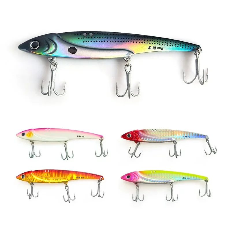 Vibration Fishing Lure 30g 100mm Sinking JP Blade VIB Long Cast Treble Hooks Spoon Jigpara Slow Major Craft Fishing Tackle