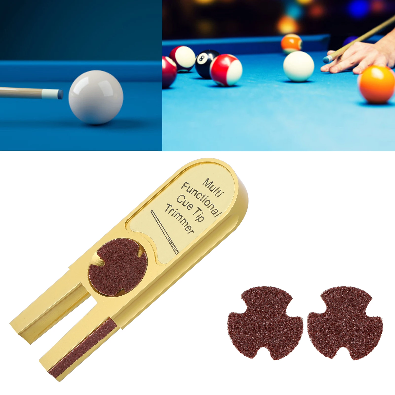 Billiards Pool Tip Shaper Snooker Billiard Club Tips Polisher Burnisher Trimmer Multifunctional Metal Billiards Supplies billiard tips billiard tool