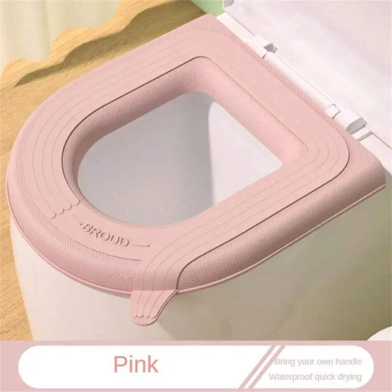 Toilet Mat Soft High Elastic Eva Bathroom Accessories Bathroom Warmer Seat Lid Cover Pad Washable Heads Bathroom Closestool Mat 4