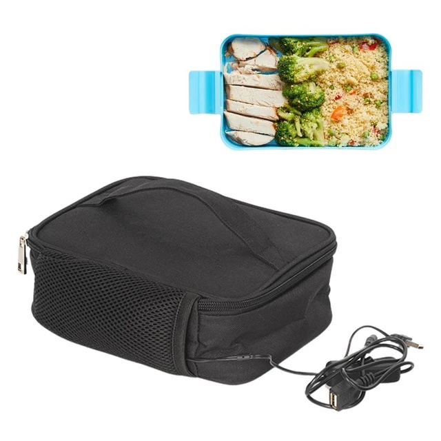 Bolsa de almuerzo con calefacción eléctrica USB, fiambrera eléctrica  impermeable para viaje en coche, Camping, calentador de alimentos,  contenedor, paquete térmico - AliExpress