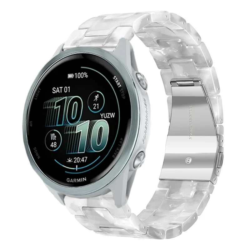 Comfortable Resin Strap Bracelet - 20mm & 22mm - for Smartwatches