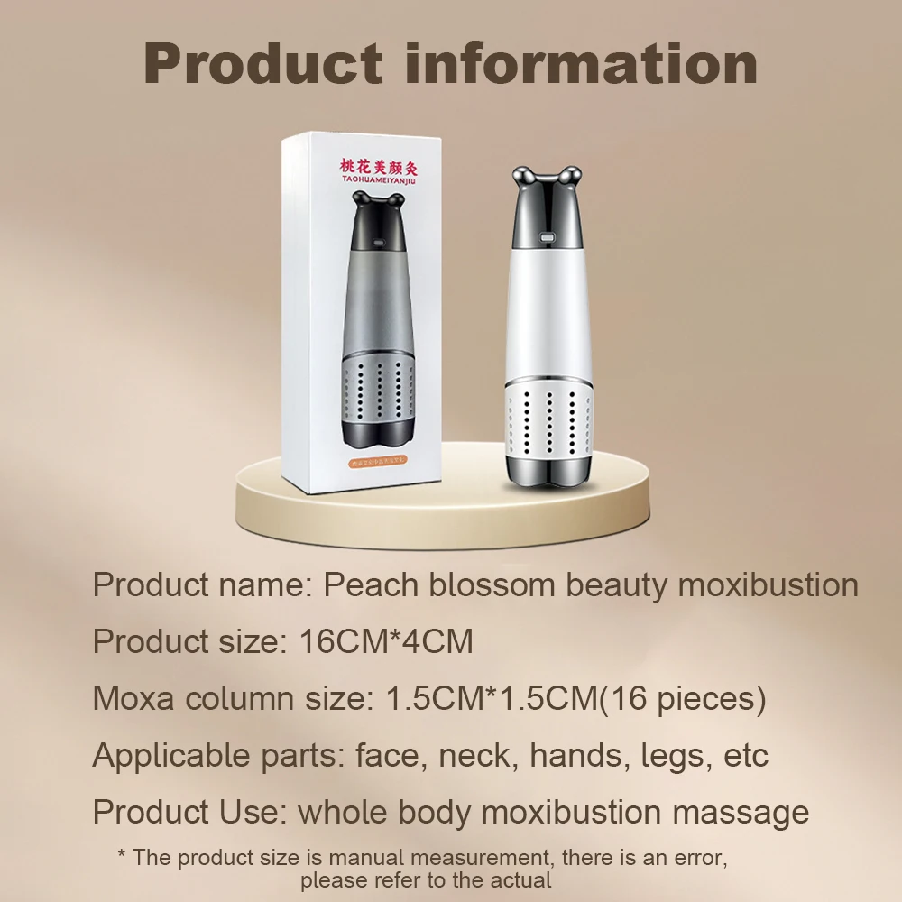 Facial Beauty Massage Device Warm Body Massage Meridian Relieve Pain Face Lift Scraping Board Accessory Moxibustion Instrument