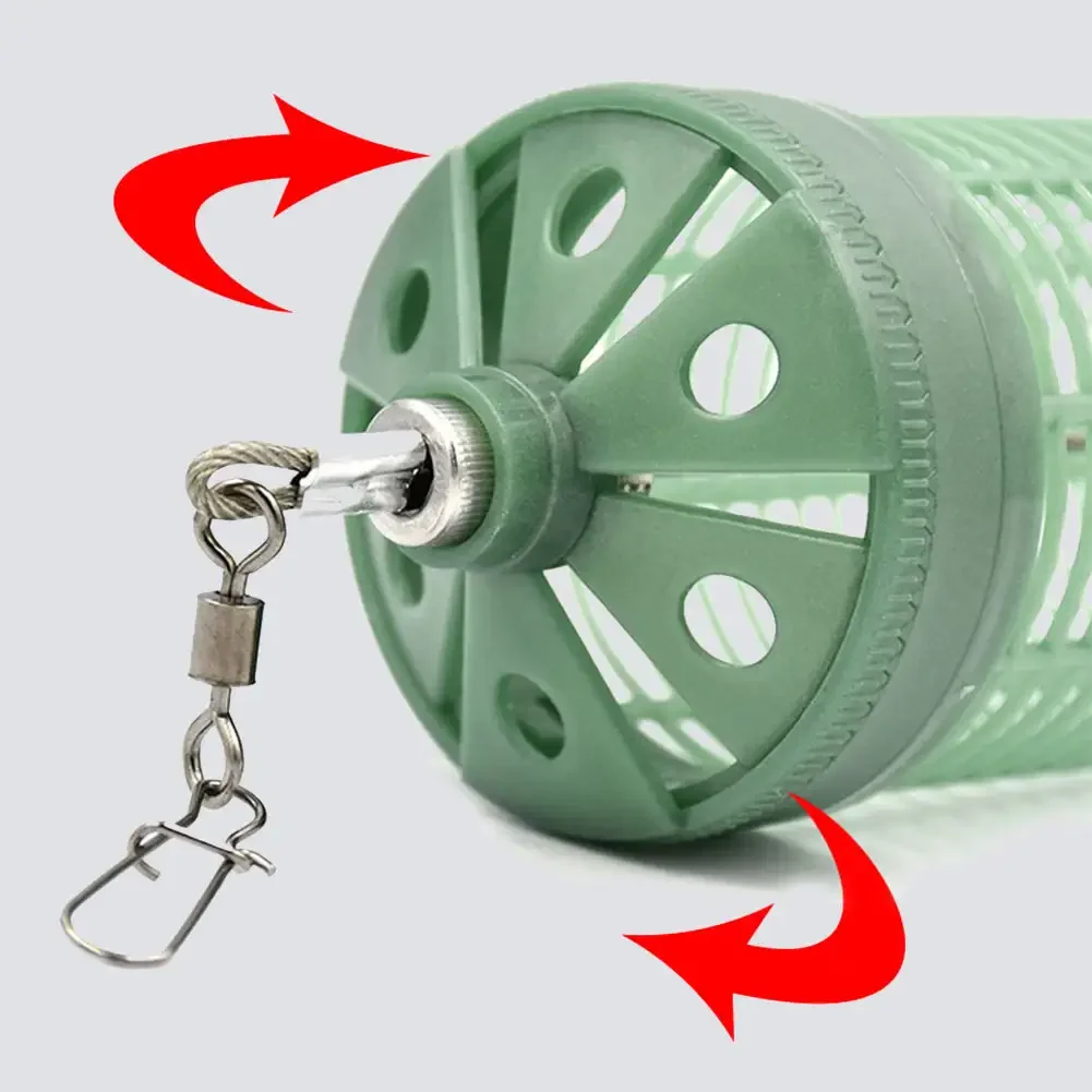 1Pc Adjustable  Fishing Bait Trap Cage Luminous Fishing Bait Trap Basket Attract Fish Shrimp Earthworm Tackle Accessories Tool