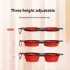 New 2 in 1 Collapsible Dog Travel Bowl Double Bowls Folding Food Water Bowl Portable Hangable Dog Feeder for Outdoor Dog Product 4