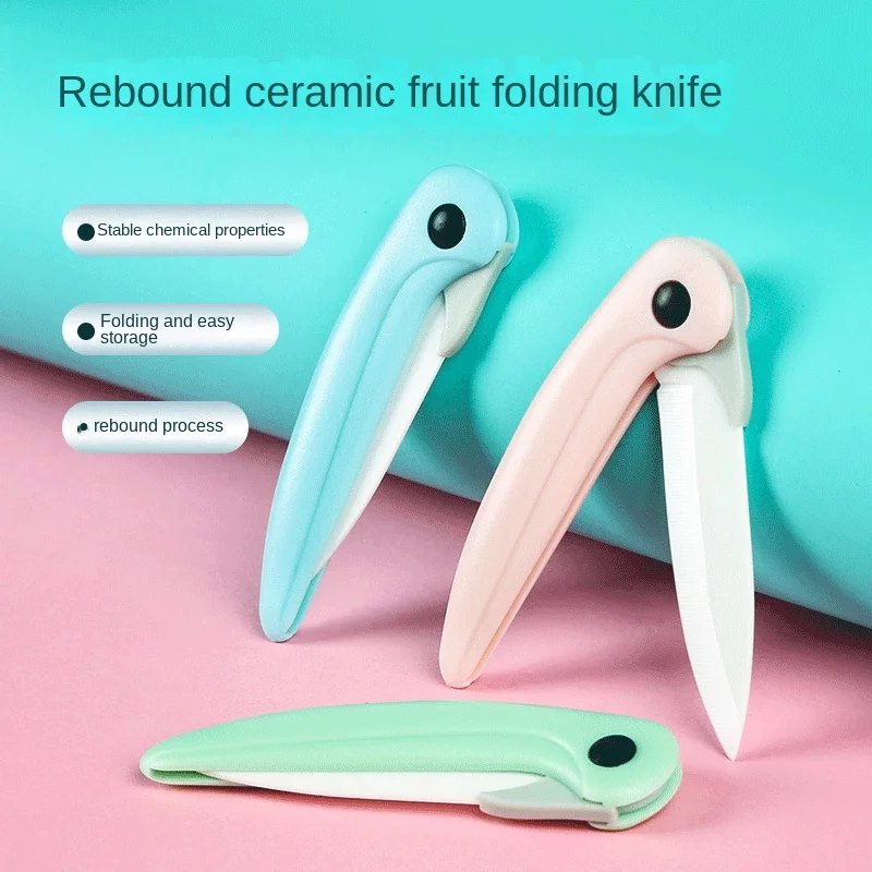 FoldingCeramicFruitKnifePortablePortableMiniHouseholdParrot